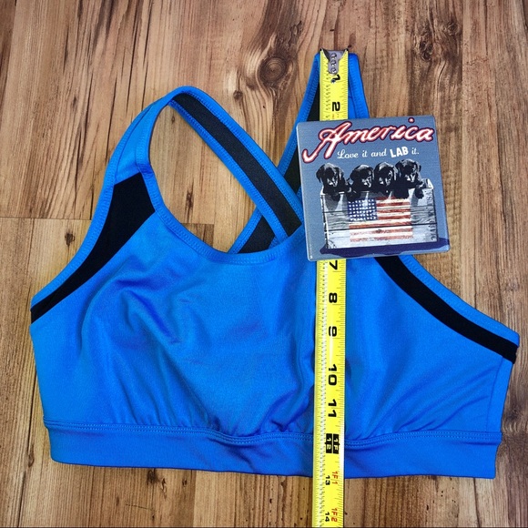 NEW TEK GEAR Sports Bra Medium Support Blue Medium NWOT - Picture 9 of 15